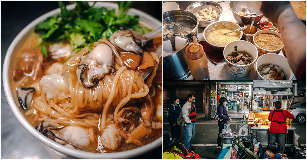 七堵OK大腸蚵仔麵線．基隆七堵美食｜巷弄隱藏版深夜麵線羹！在地人超愛～幾乎天天排隊！風味濃郁蚵仔超肥美！七堵美食推薦～中肯‧食記！
