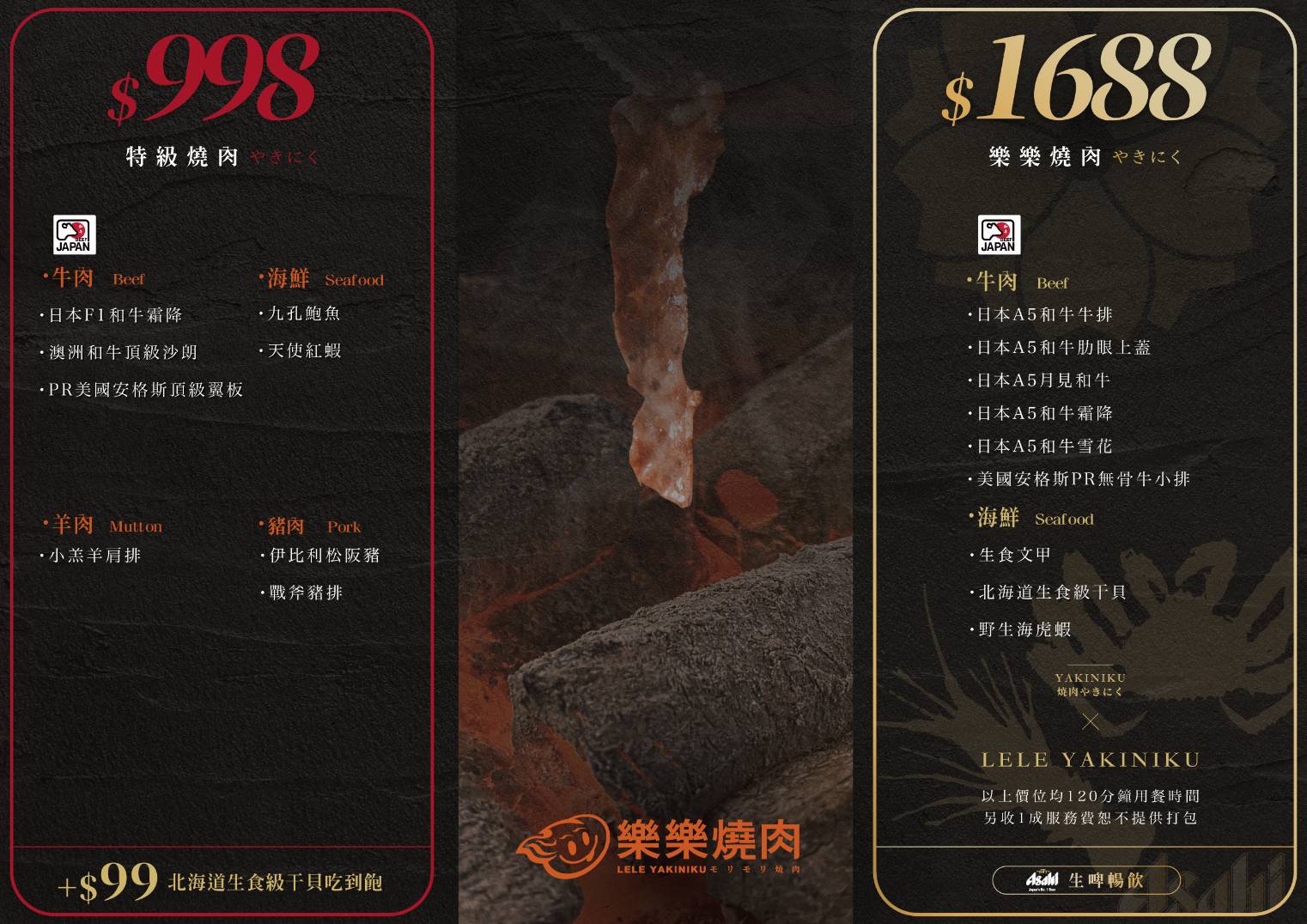 樂樂燒肉-蘆洲店．新北蘆洲區美食｜挑戰新北最高CP值吃到飽燒肉！659元起超狂燒肉吃到飽！1688元直上最頂A5和牛無限吃！還有生啤酒喝到飽！食尚玩家推薦！捷運三民高中站～中肯‧食記！