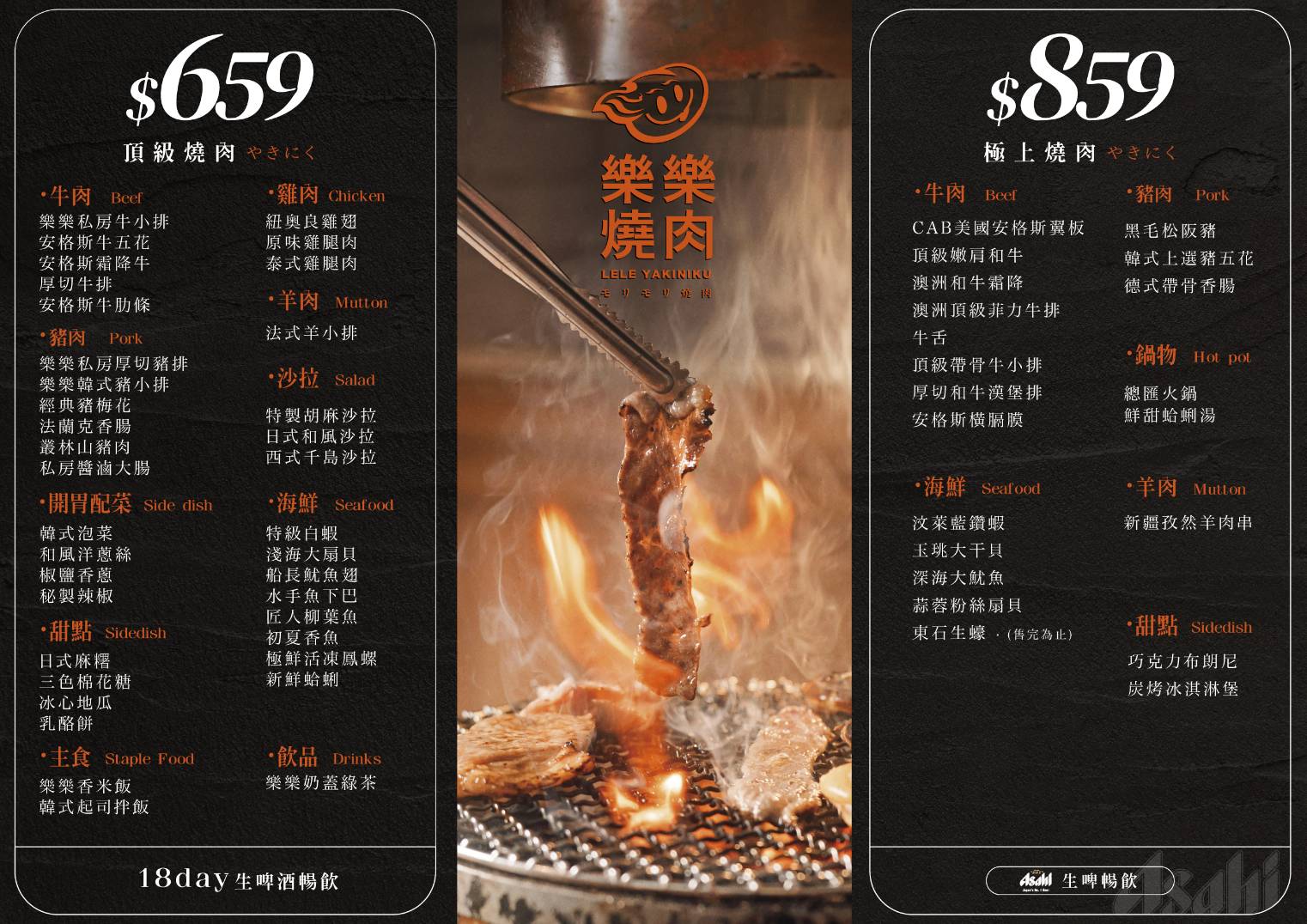 樂樂燒肉-蘆洲店．新北蘆洲區美食｜挑戰新北最高CP值吃到飽燒肉！659元起超狂燒肉吃到飽！1688元直上最頂A5和牛無限吃！還有生啤酒喝到飽！食尚玩家推薦！捷運三民高中站～中肯‧食記！